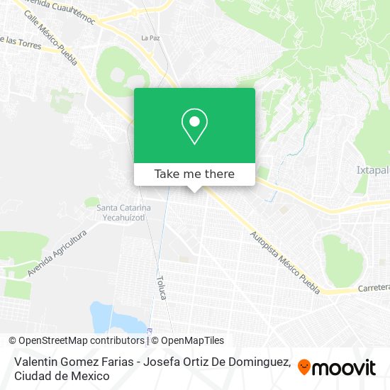 Valentin Gomez Farias - Josefa Ortiz De Dominguez map