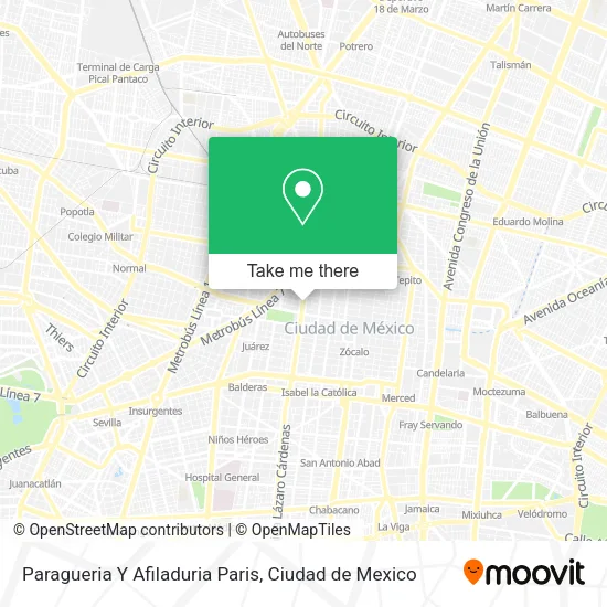 Paragueria Y Afiladuria Paris map