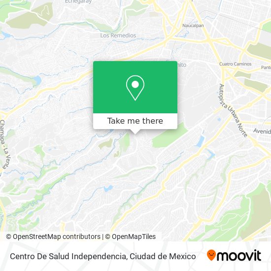 Centro De Salud Independencia map