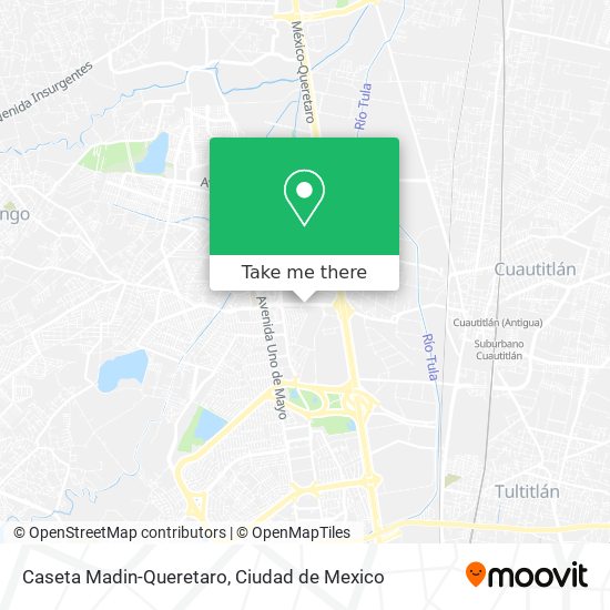 Mapa de Caseta Madin-Queretaro