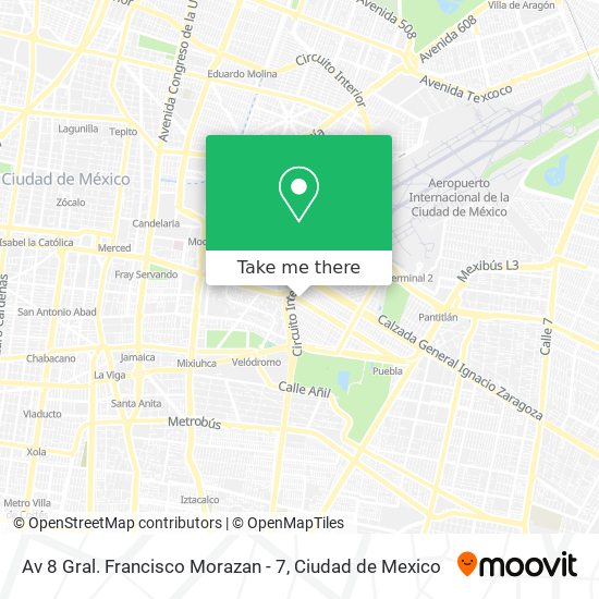 Av 8 Gral. Francisco Morazan - 7 map