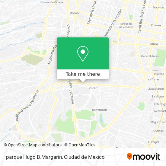 parque Hugo B.Margarin map