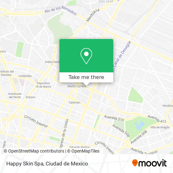 Mapa de Happy Skin Spa