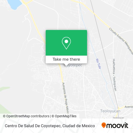 Mapa de Centro De Salud De Coyotepec