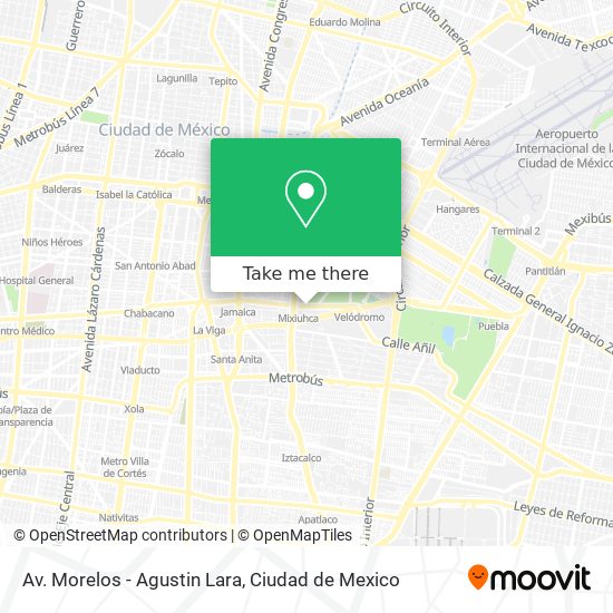 Av. Morelos - Agustin Lara map