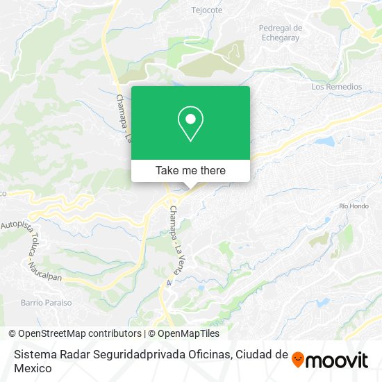 Mapa de Sistema Radar Seguridadprivada Oficinas