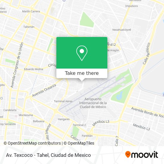 Av. Texcoco - Tahel map