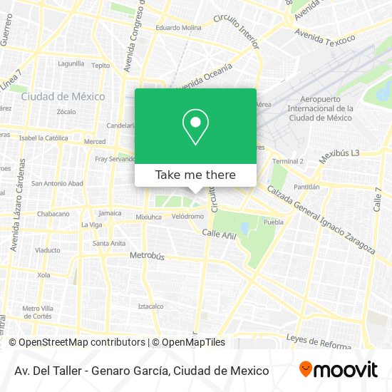 Av. Del Taller - Genaro García map