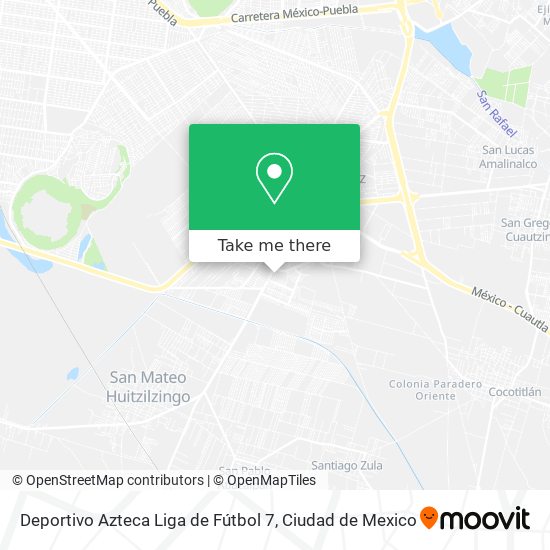 Mapa de Deportivo Azteca Liga de Fútbol 7