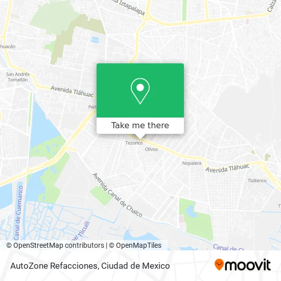 AutoZone Refacciones map