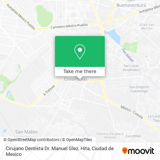 Mapa de Cirujano Dentista Dr. Manuel Glez. Hita