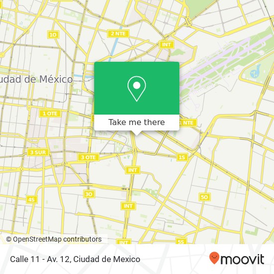 Calle 11 - Av. 12 map