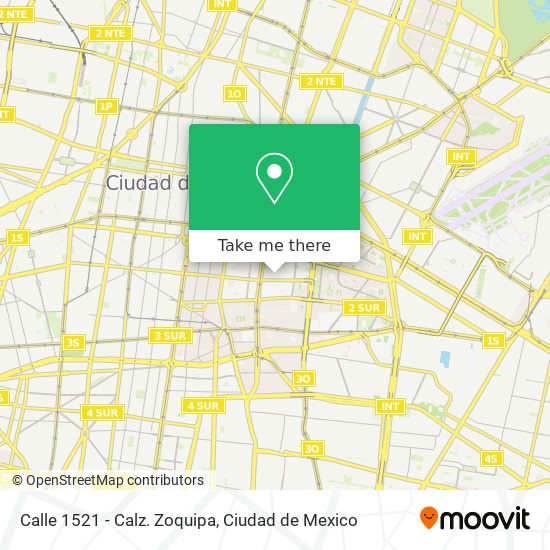 Calle 1521 - Calz. Zoquipa map