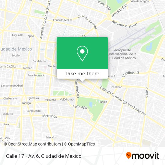 Mapa de Calle 17 - Av. 6