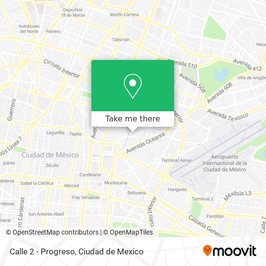 Mapa de Calle 2 - Progreso