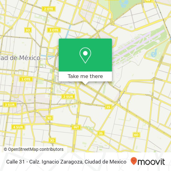 Calle 31 - Calz. Ignacio Zaragoza map