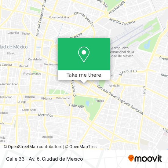 Calle 33 - Av. 6 map