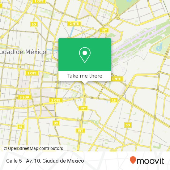 Calle 5 - Av. 10 map