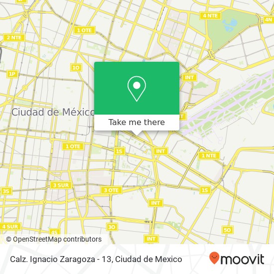 Calz. Ignacio Zaragoza - 13 map