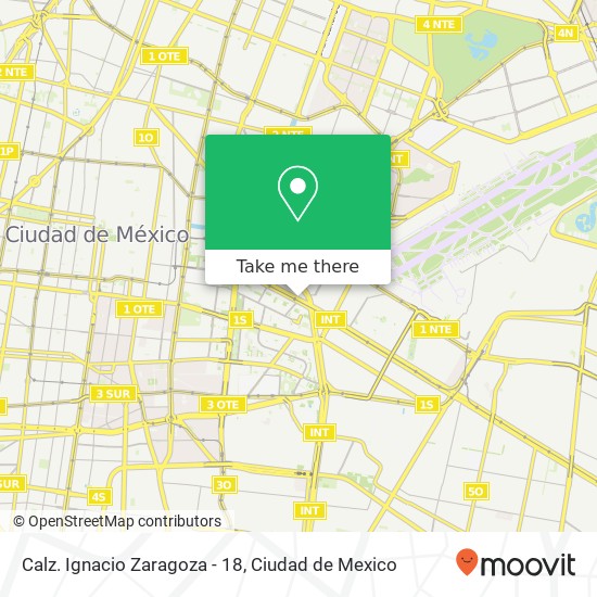 Calz. Ignacio Zaragoza - 18 map