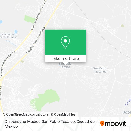 Dispensario Médico San Pablo Tecalco map