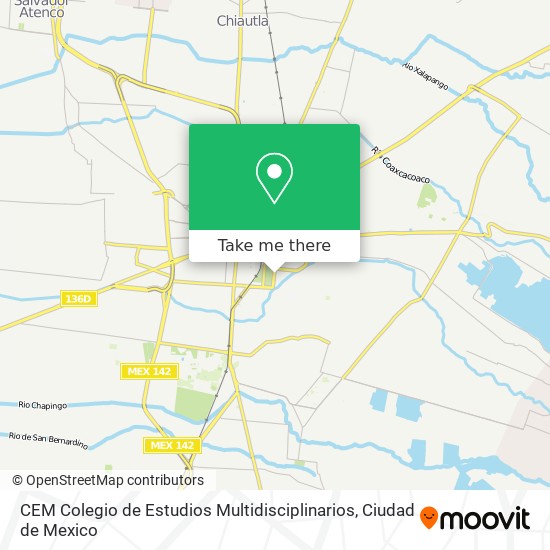 Mapa de CEM Colegio de Estudios Multidisciplinarios