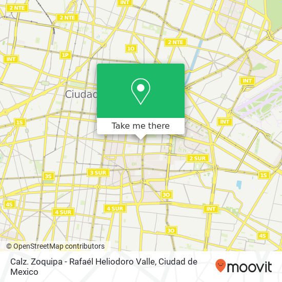 Mapa de Calz. Zoquipa - Rafaél Heliodoro Valle