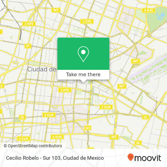 Cecilio Robelo - Sur 103 map