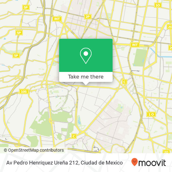 Av  Pedro Henríquez Ureña 212 map