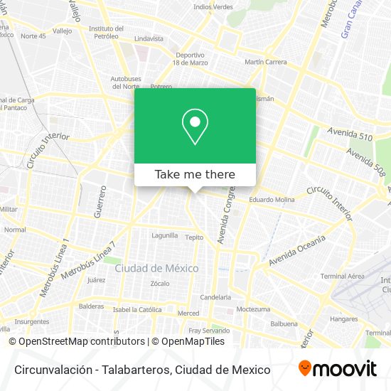 Mapa de Circunvalación - Talabarteros