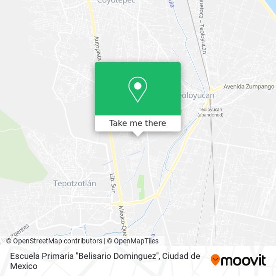 Mapa de Escuela Primaria "Belisario Dominguez"