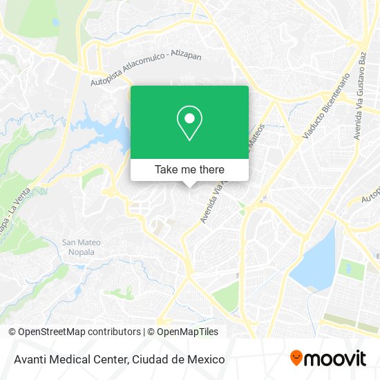 Mapa de Avanti Medical Center