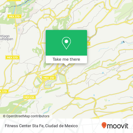 Fitness Center Sta Fe map