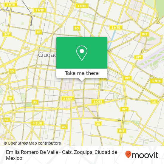 Emilia Romero De Valle - Calz. Zoquipa map