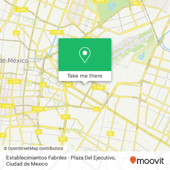 Establecimientos Fabriles - Plaza Del Ejecutivo map