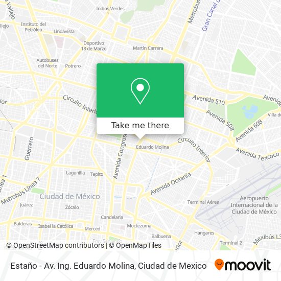 Estaño - Av. Ing. Eduardo Molina map