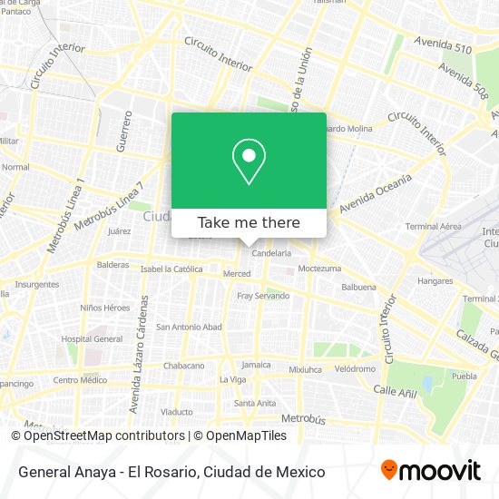 Mapa de General Anaya - El Rosario