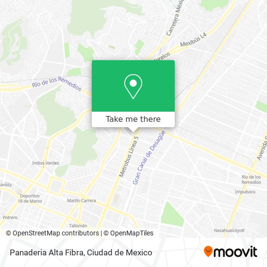 Panaderia Alta Fibra map