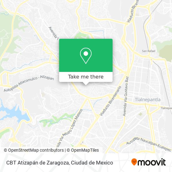 CBT Atizapán de Zaragoza map