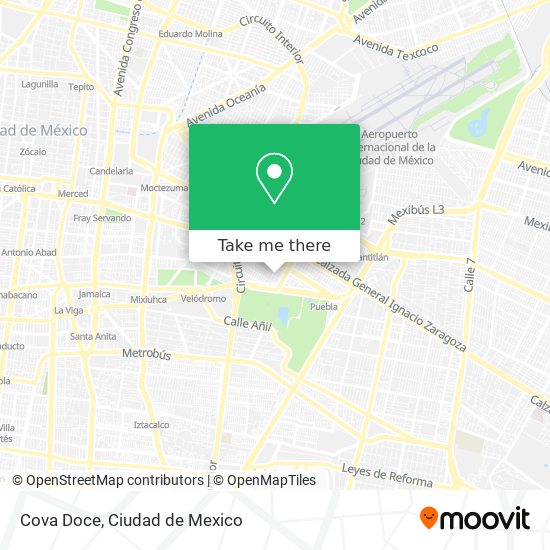 Cova Doce map