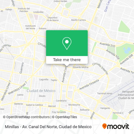 Mapa de Minillas - Av. Canal Del Norte
