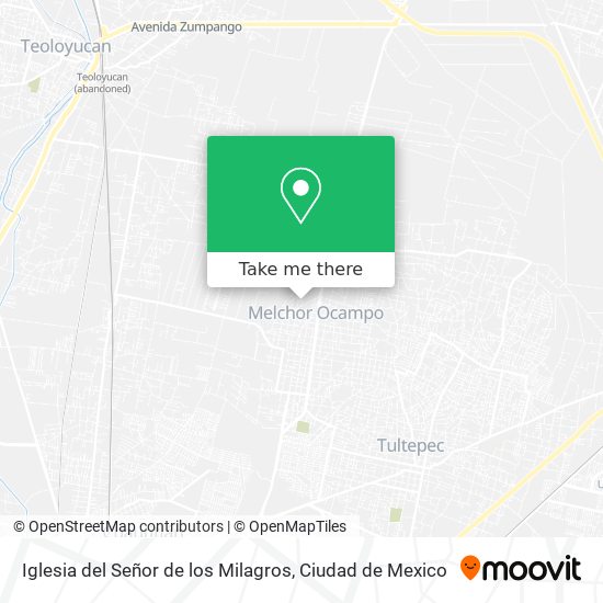 Iglesia del Señor de los Milagros map