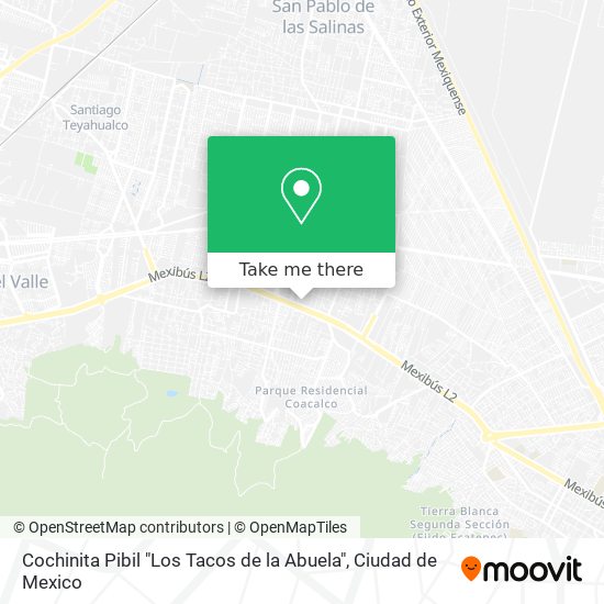 Cochinita Pibil "Los Tacos de la Abuela" map