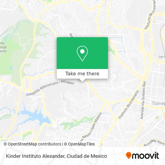 Kinder Instituto Alexander map