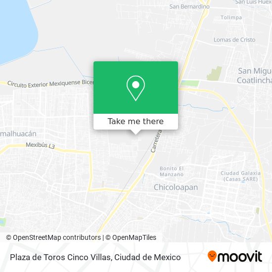 Mapa de Plaza de Toros Cinco Villas