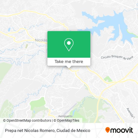 Prepa net Nicolas Romero map