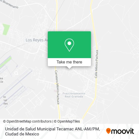 Unidad de Salud Municipal Tecamac ANL-AM / PM map
