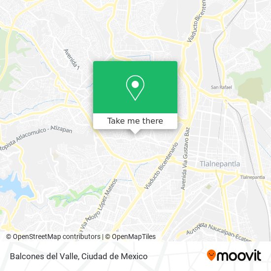 Balcones del Valle map