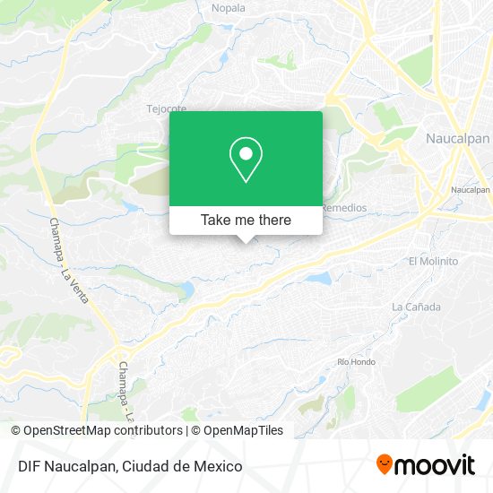 Mapa de DIF Naucalpan