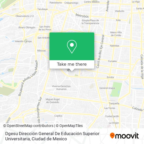 Dgesu Dirección General De Educación Superior Universitaria map